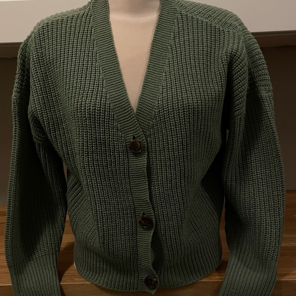 Vero Moda Olive Cardigan Sweater